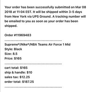 Supreme nike air force collab